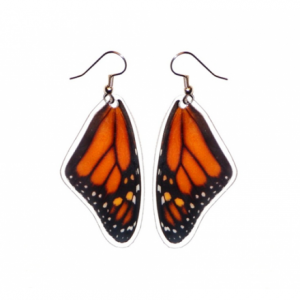 Monarch Butterfly Wing Earrings