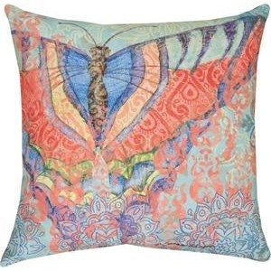 Boho Moth Indoor Outdoor Pillow