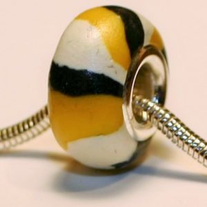 Monarch Caterpillar Jewelry Bead
