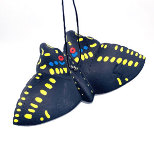 Black Swallowtail Butterfly Balsa Ornament | Handmade (BAL-BSW)